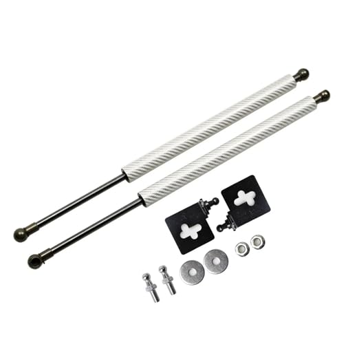 Resorte Gas Capó Amortiguador Gas Capó Delantero Modificación Puntales Elevación Accesorios Para Mazda RX7 Para RX-7 FD3S 1991-2003 Puntales Gas(Silver carbon fiber)