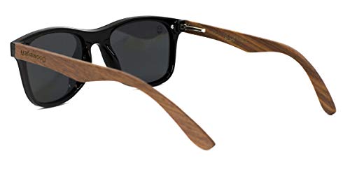 Óculos De Sol Frente Flat Barker Black, MafiawooD