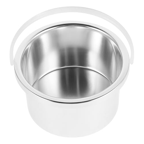 Genérico Olla de Cera de Aluminio para Calentador de Cera Recipiente Interior de Repuesto Seguro y Fácil de Usar Compatible