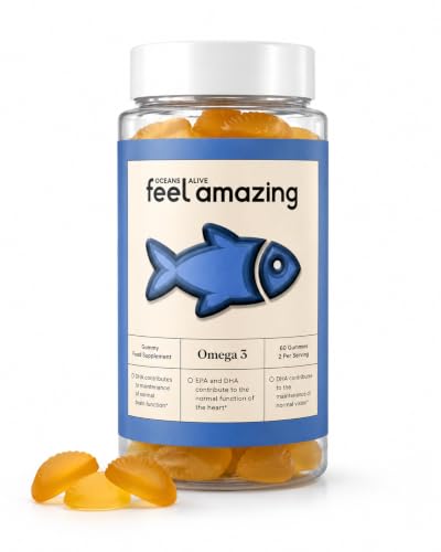 Omega 3 Fish Oil Gummies 120mg EPA & DHA 60 Gummies Citrus