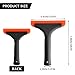 HABNVUON 1PCS Small Silicone Window Squeegee, Windshield Squeegee, 5.9 Inch Windshield Water Blade with Non-Slip Handle, All-Purpose Car Window Water Wiper for Car Mirror Bathroom (Black, 1PCS)