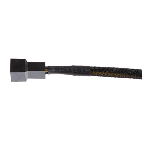 Image of 30cm 4Pin PWM Fan Cable Extension Male to Female Black Sleeved Braided|Power Cables & Connectors