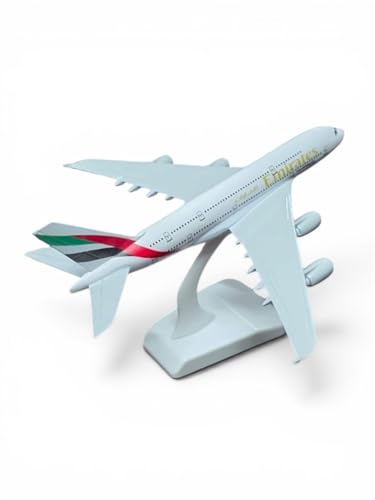 Image of Aeroplane Airways Airlines Scale Model Only for Display, Die Cast Metal Aircraft Highly Detailed Replica Gift for Aviation Enthusiasts for Kid 20CM (EmiratesAir)