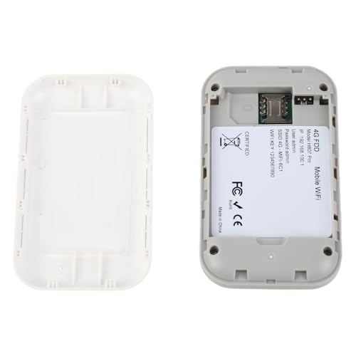 Image of 4G Portable WiFi 1 44in Color Screen Mobile WiFi Hotspot Router with Micro SIM Card Slot for Phone Tablet Laptop Black 4G Speed with Access Use is Applicable Regions to (White)