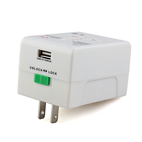 Colemeter universele adapter voor reisstroomstekker met meerdere USB-poorten