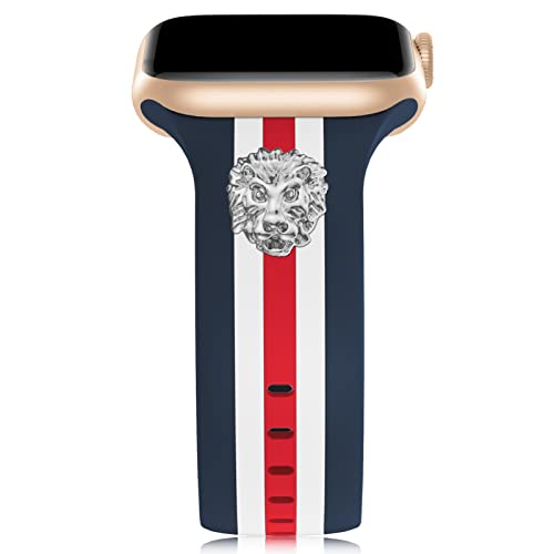 Designer Band with Charms Decor Compatible with Apple Watch Band Women Men