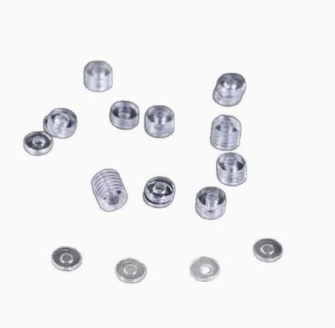 40pcs Clear Elástico Silicona Caucho Ring Stoppers for Cuentas de cristal de la joyería hecho a mano，Perfectos para Cuentas de Cristal en Pulseras y Collares Hechos a Mano-Compatibles Otros Estilos