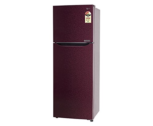 Image of LG 255 L 3 Star Frost Free Double Door Refrigerator(GL-B282SWCM, Red, Inverter Compressor)