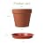 KOAMLY 6Pcs 5incn Plant Nursery pots, Mini Planter with Drain, Succulent Seedling Planter, use with Indoor, windowsill, Terra Cotta red Flower pots Wedding Decoration Best Gift for Aunts (5)