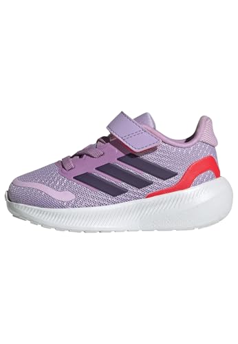 adidas RUNFALCON 5 Shoes Infants, Scarpe da Corsa Unisex-Bimbi 0-24, Powder Plum/Aurora Plum/Lucid Red, 26 EU