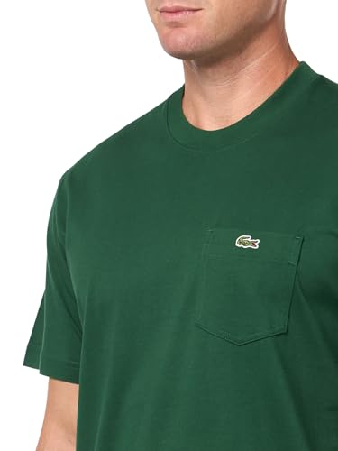 Image of Lacoste Men's Cotton T-shirt with Breast Pocket