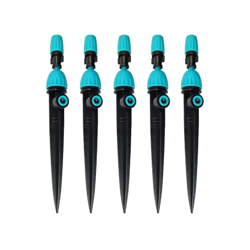 SKD 散水ノズル 噴霧ノズル 5個セット クイック式 スプリンクラー 自動水やり器用 噴水/ミスト兼用 流量調整可 B066
