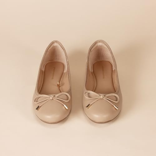 Image of Amazon Essentials Women's Comfortable Round Toe Ballet Flats with Bow