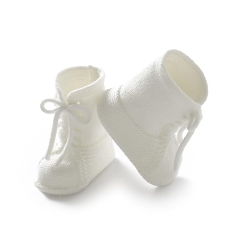 Hadetoto Baby Cowboy Cowgirl Boots Newborn Western Crochet Soft Knit Booties Shoes for Infant Toddler Girls Boys