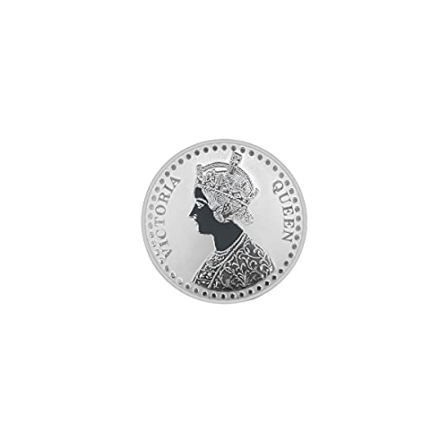 Image of MAA SILVER Pure Silver Queen Victoria BIS Hallmarked Round Coin Chandi Sikka Perfect for Gifting Investment (999 Purity)