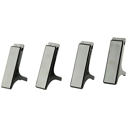 Q Connect Executive Letter Tray Risers - Black (Pack of 4)