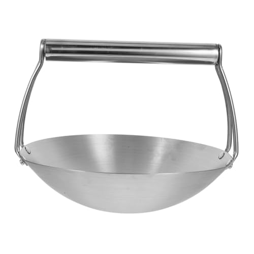 Wok de acero inoxidable para cocción y freído