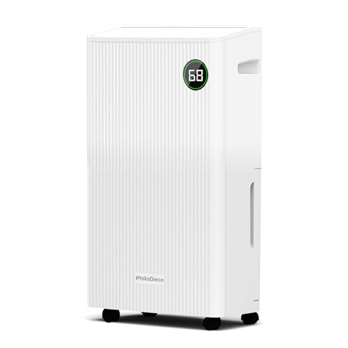 PHILODECO 80 Pint 4500 Sq.Ft Dehumidifier with Drain Hose, Automa...