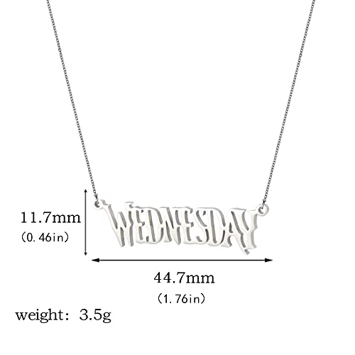 SONGCHANGJEWELRY Pendant Necklace Costume Accessories for Addams Cosplay - Women Men Party Jewelry Gift Halloween Costume Prop Merch2