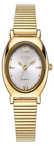 MASTOP Women's Cavatina 22mm Watch Crystal Accented Bracelet Watches (Gold