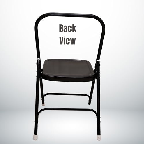 Image of Preeti Yoga Iyanger Yoga Backless Meditation Foldable Chair for Holding, Alignment & Flexibility | Capacity: 100kg (Medium - Brown Color)