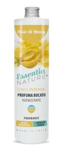 ESSENTIA Profumo per Bucato Linea Intense con Igienizzante, Profumatore Bucato per Lavatrice con Estratti di Oli Essenziali Naturali (Elisir di Ylang, 500 ml, Confezione da 1)