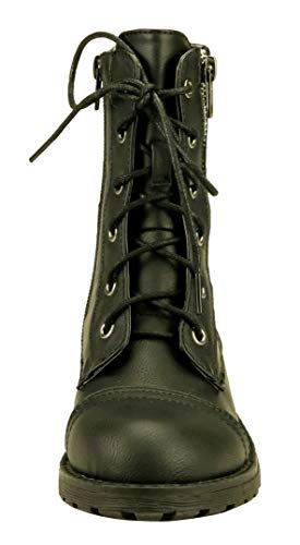 The Doll Maker Girl's Lace-Up Zipper Combat Boots2