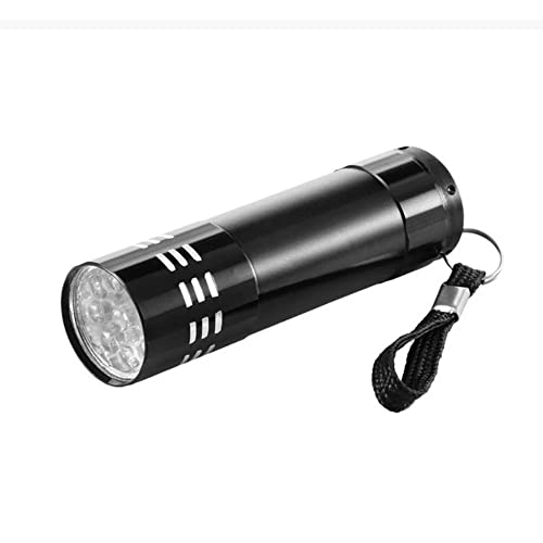 Lanterna Luz Negra Led Ultravioleta Uv Em Alumínio com Alça