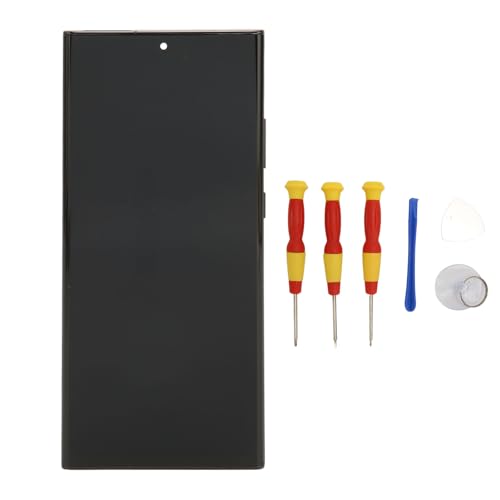 Gernie OLED Screen for Note 20 Ultra, for N986U/B/F/DS Digitizer Assembly Repair Kits with Tools, Phone Screen Replacement with Frame, Black
