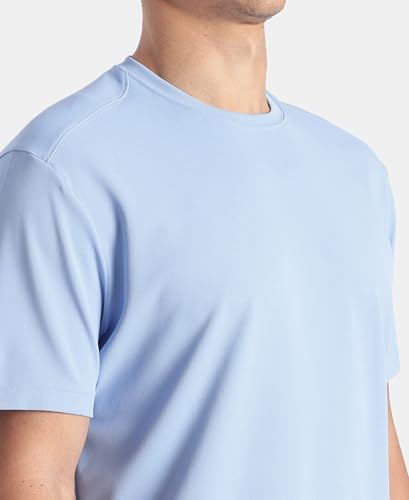 Image of Jockey AM74 Men Microfiber Fabric Round Neck Half Sleeve T-Shirt with StayFresh Treatment