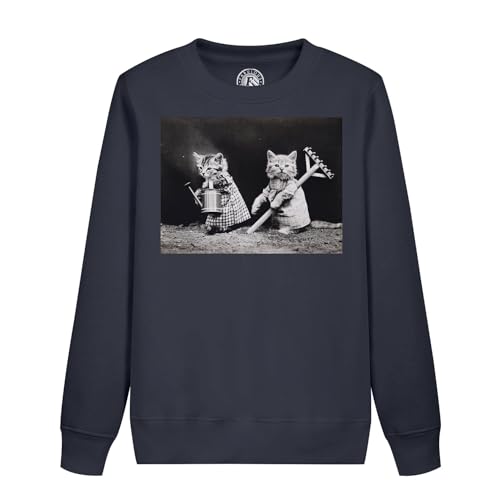 Sweatshirt enfant chatons jardiniers au look rétro et mignon
