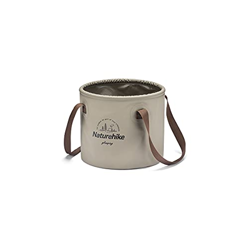 Naturehike Cubo Plegable Multifuncional Plegable, Recipiente Portátil Ligero con Asas para Camping, Lavado de Platos, Pesca y Senderismo, Capacidad 10L