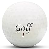 Vaulted Skulls & Co Inflatable Golf Ball | Golf Beach Balls | Golfing Gift Ball | Golf Costume Accessories | Golfing Party Decorations | Golfers Gag Gift | 18
