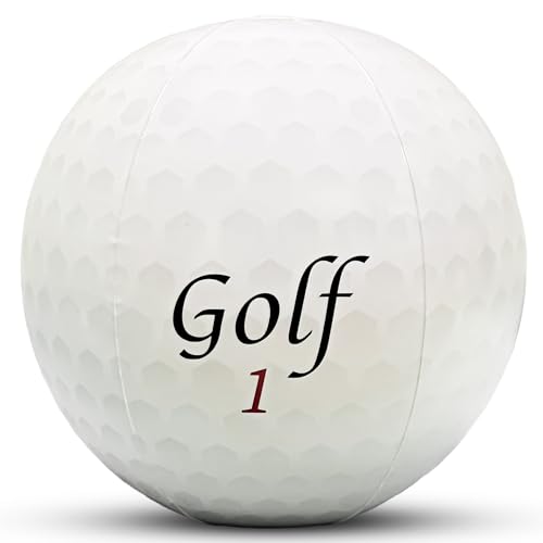 Vaulted Skulls & Co Inflatable Golf Ball | Golf Beach Balls | Golfing Gift Ball | Golf Costume Accessories | Golfing Party Decorations | Golfers Gag Gift | 18
