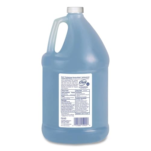 Image of Dial 15926EA Antibacterial Liquid Hand Soap, Spring Water Scent, 1 gal Bottle