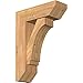 Ekena Millwork BKT0806X22X30IMP06SWR Imperial Slat Smooth Bracket w/Offset Brace, Western Red Cedar