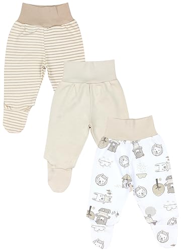 TupTam Pumphose Baby Jungen mit Fuß 3er Pack – Weiche Baby Hose aus...