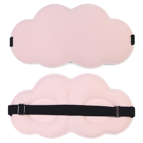 アイマスク 3D 雲形 立体 ピンク 目隠し 可愛い かわいい リラックス おもしろ 大人 子供 睡眠用 安眠 昼寝 瞑想 仮眠 旅行 携帯 軽量 飛行機 きらきらぷんぷん丸 EYM-003