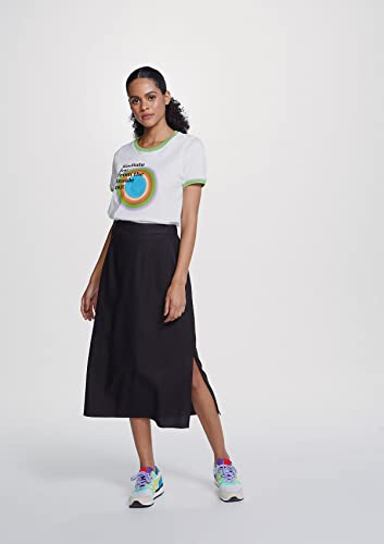 Blusa manga curta, Feminina, Hering, Branco, XG