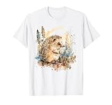 Cute hedgehog Watercolor design Nature Animals