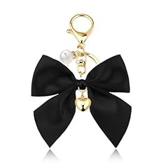 Black Bow Gold Heart