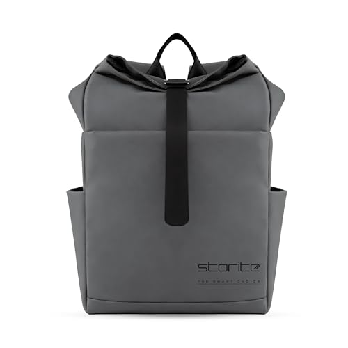 Image of Storite Premium Laptop Backpack for Men & Women | 15.6 inch Laptop Bag | Water Resistant Business Travel Backpack | Durable Smart Bag (Grey)