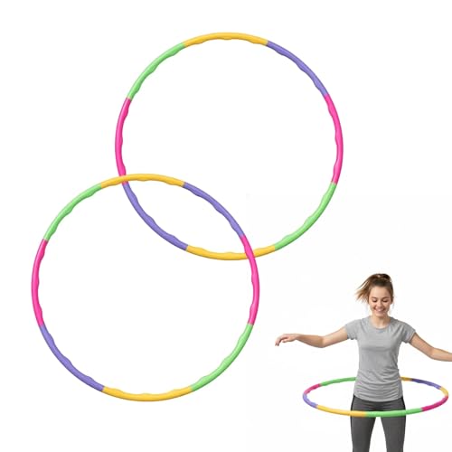 2X Hula Hoop Reifen für Kinder, 8-teiliger Hula...