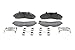 Wagner ThermoQuiet MX652 Semi-Metallic Disc Pad Set With Installation Hardware, Front