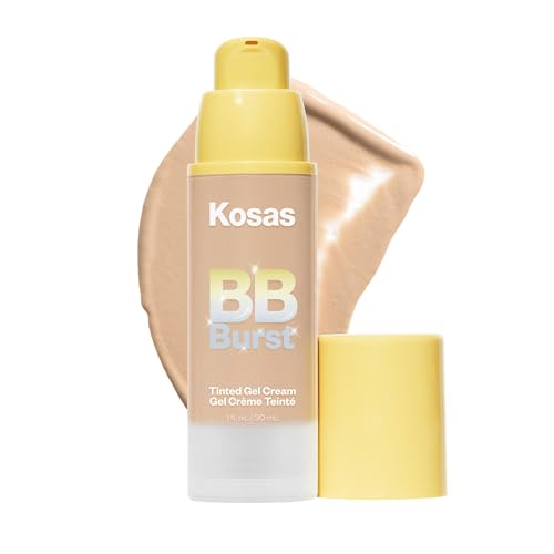 Kosas BB Burst Tinted Face Gel Cream Hydrating Skin Tint Buildable Coverage Natural Finish Medium Neutral 23 (1 Oz/30 ML)