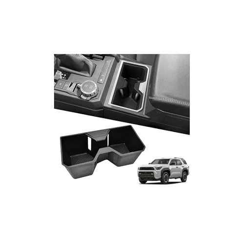 Image of Cup Holder Inserts for 2025 2026 Toyota 4Runner Accessories, Non-Slip TPE Center Console Cup Holder Protector to Prevent Spills & Scratches for 4Runner Interior Accessories