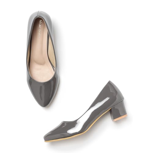 Image of Marc Loire Women's Block Heel Pump Shoes for Office, Party and Formal Occasions