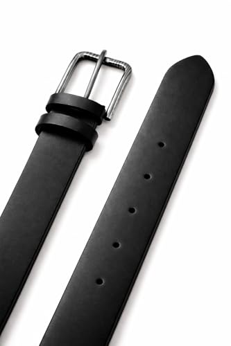 Image of Poland PU LEATHER BELT AND WALLET COMBO FOR MEN AND BOYS (Dark Black wallet /Black Belt)