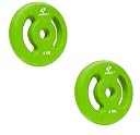 JIMWALT Jimwalt Premium Neoprene Coated Weight Plates | Reach Compliant| From the House of Healthycliq| Sedex Certified| Strength Training Weight for Home Gym (1 to 10 Kg 30 MM Center Hole) (4kg*2=8kg) gallery image