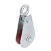 Aexit 0.3 Ton Material Handling Swivel Single Lifting Sheave Block Rope Pulley Silver Snatch Blocks Tone Red